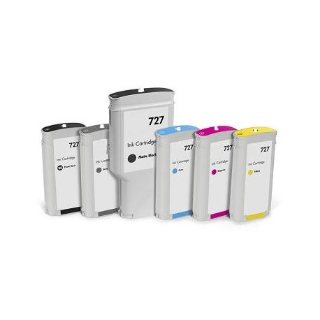 Ciano Compatible  Hp Designjet  T1500,T2500,T920-130Ml 727